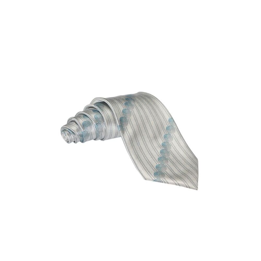 Zilli Art Deco Linear Swirl Silk Tie